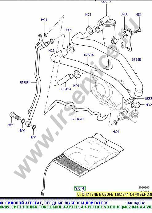 Range Rover неисправности системы рециркуляции