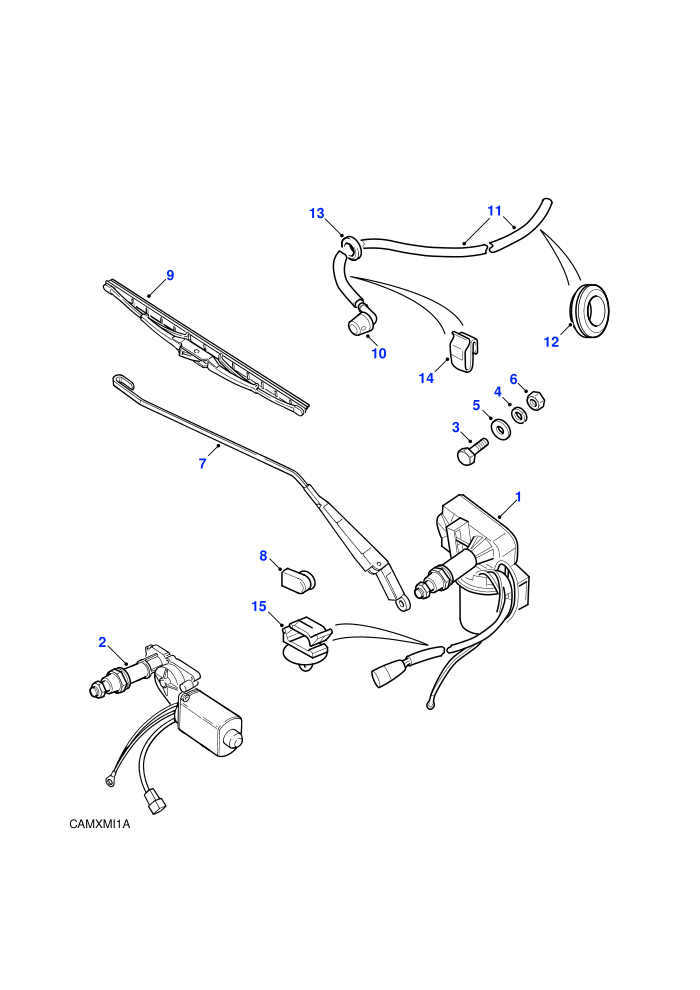 Rear Screen Wiper/Wash ((V)TOLA081991)