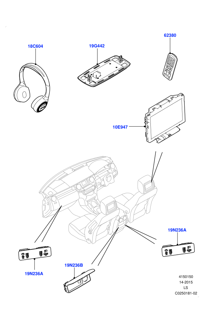 Family Entertainment System (Rear Seat)((V)FROMEA000001)