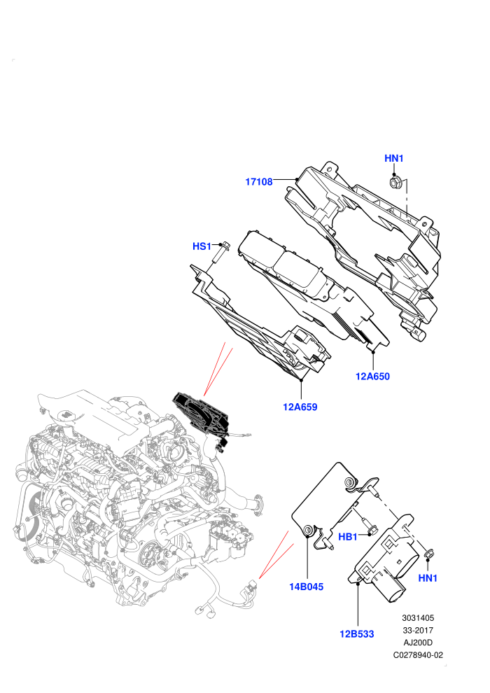 Engine Modules And Sensors (2.0L I4 DSL HIGH DOHC AJ200,Halewood (UK))((V)FROMJH000001)
