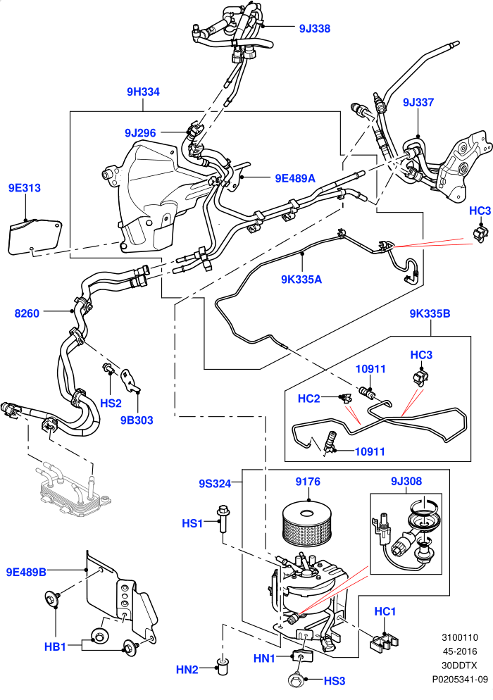 Fuel Lines (3.0 V6 Diesel)((V)FROMAA000001)