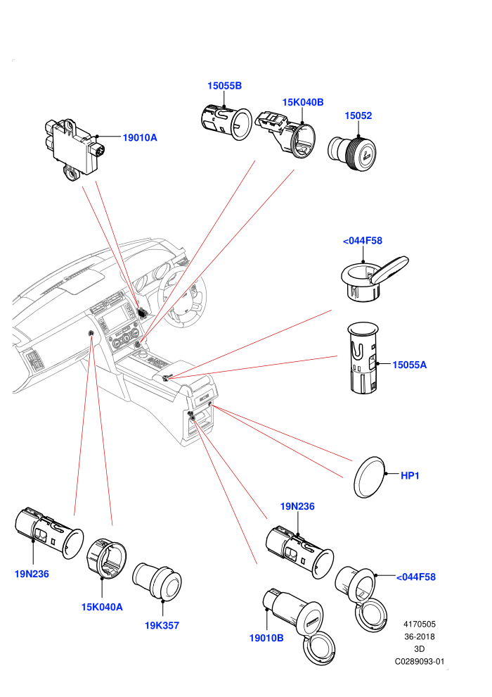 Instrument Panel Related Parts (Nitra Plant Build)((V)TOL2999999 (V)FROMK2000001)