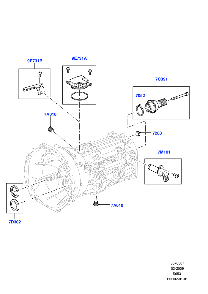 Manual Transmission External Cmpnts (6 Speed Man ZF S6-53)((V)TOBA999999 (V)FROMAA000001)