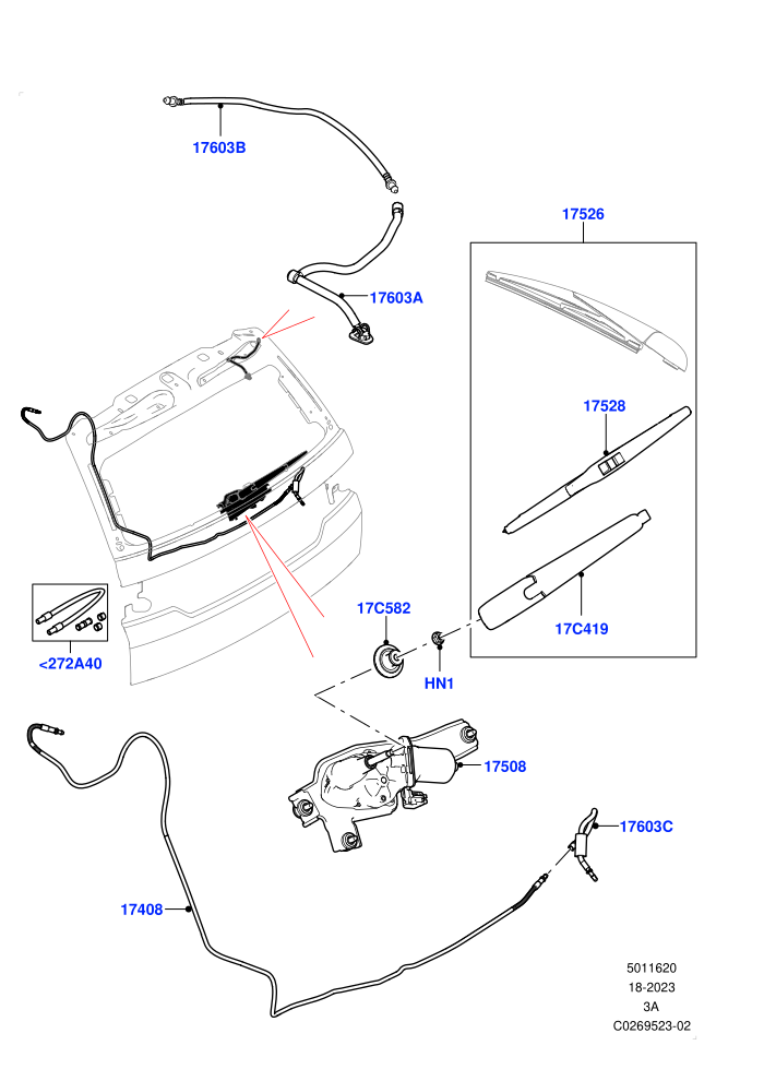 Rear Window Wiper And Washer (Itatiaia (Brazil))((V)FROMGT000001)
