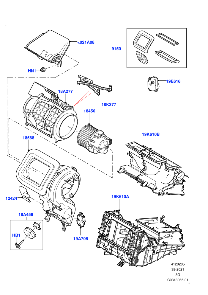 Heater/Air Cond.External Components (Itatiaia (Brazil))(Main Unit)