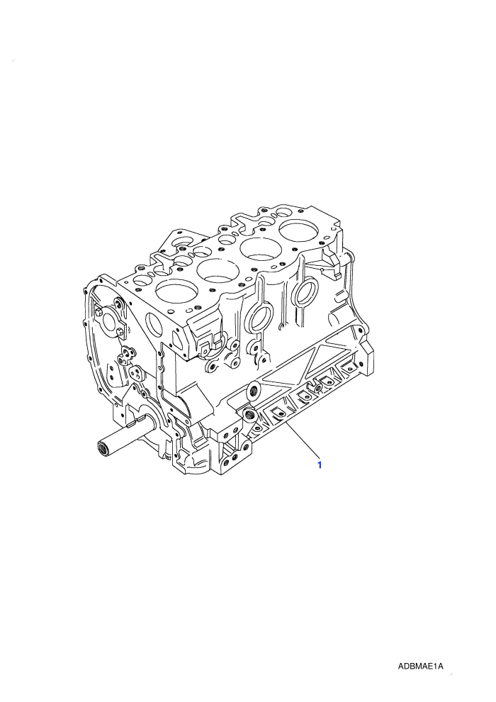 Engine Short (2.5L I4 200 TDi L/R,5 Speed Manual Transmission,Less Catalyst)