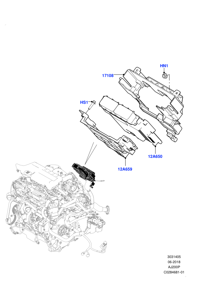 Engine Modules And Sensors (2.0L I4 High DOHC AJ200 Petrol,2.0L I4 Mid DOHC AJ200 Petrol,Changsu (China))