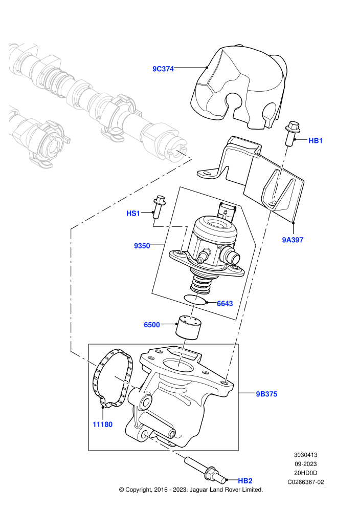 Fuel Injection Pump-Engine Mounted (2.0L 16V TIVCT T/C 240PS Petrol,Itatiaia (Brazil))((V)FROMGT000001)