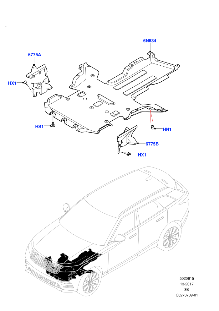 Splash And Heat Shields (Body,Front)
