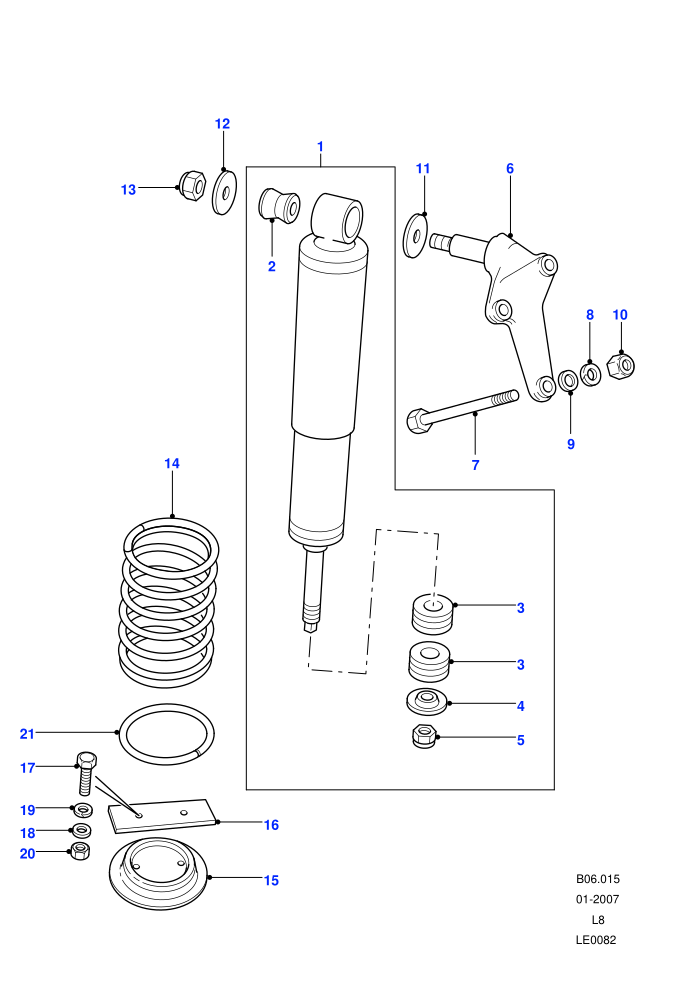 Shock Absorbers & Springs (90&nbsp;Wheelbase)((V)FROM7A000001)