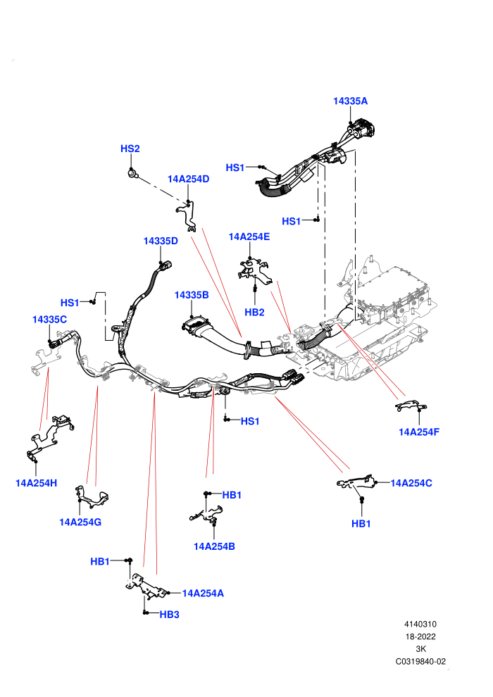 Hybrid Electrical Modules (Electric Engine Battery-PHEV)(HV Cables)((V)FROMPA000001)