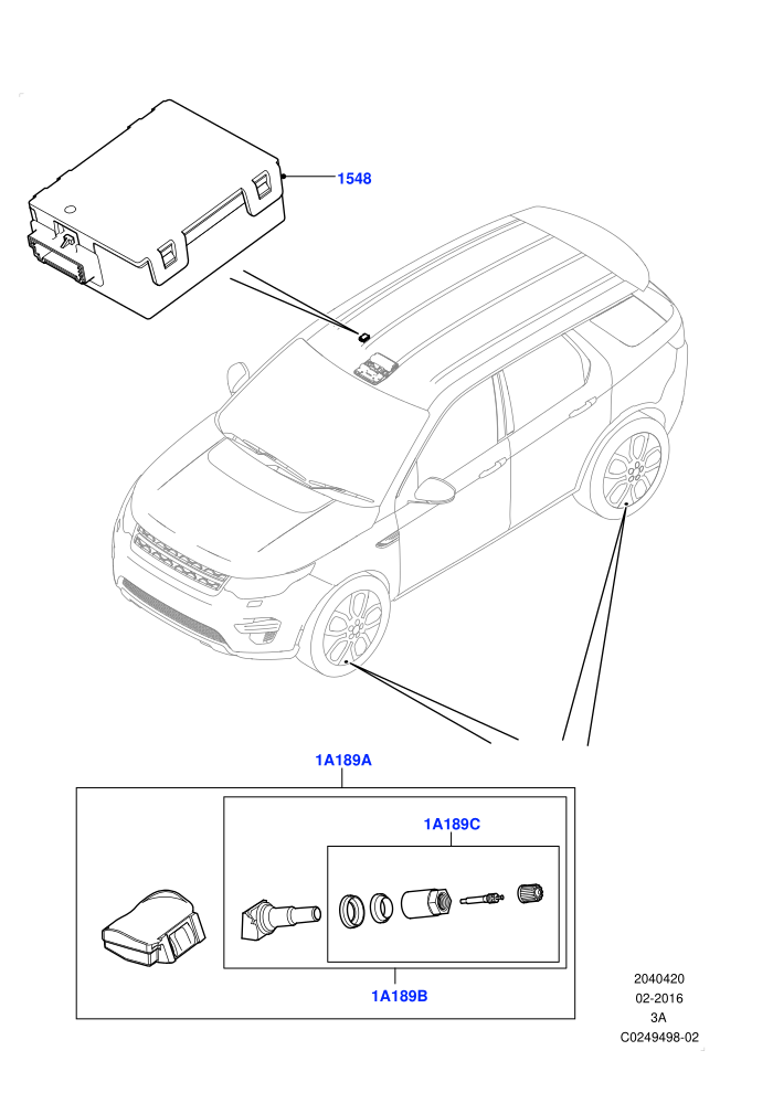 Tyre Pressure Monitor System (Halewood (UK),With Tyre Pressure Sensors)((V)TOMH887585)