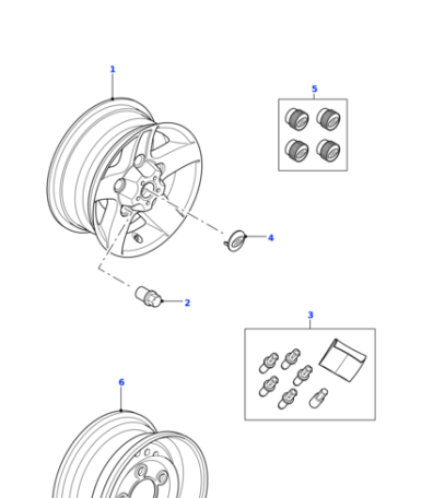 RRD500560 - Land Rover Nut - Wheel
