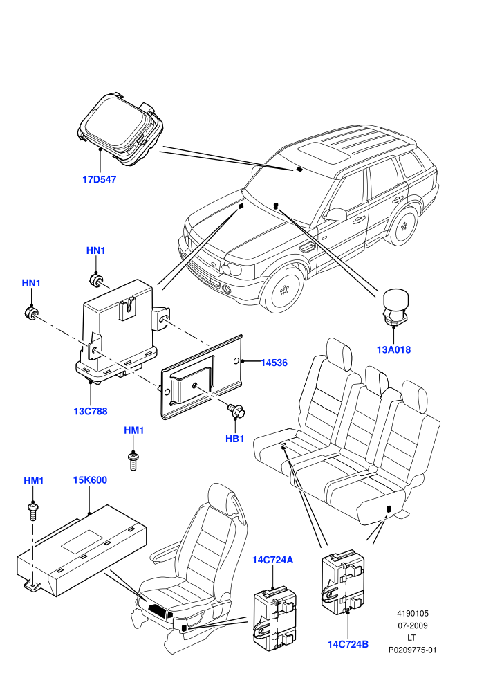 Vehicle Modules And Sensors (Passenger Compartment)((V)FROMAA000001)