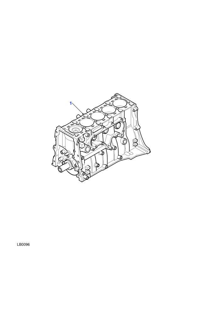 Engine Base (2.5L 5 Cyl L/R Turbo Diesel)