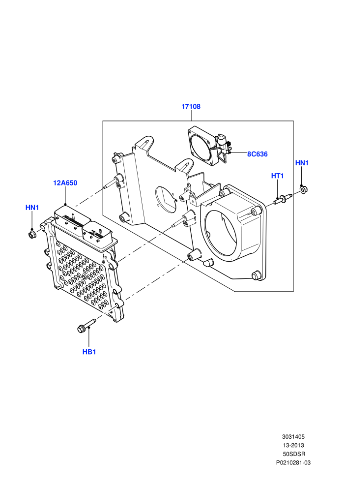 Engine Modules And Sensors (5.0L OHC SGDI SC V8 Petrol - AJ133)((V)FROMAA000001)
