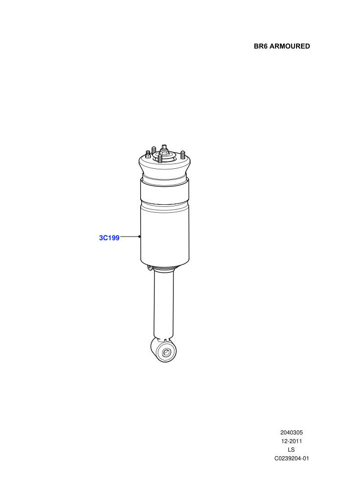 Front Suspension Struts And Springs (With B6 Level Armouring)((V)FROMAA000001)