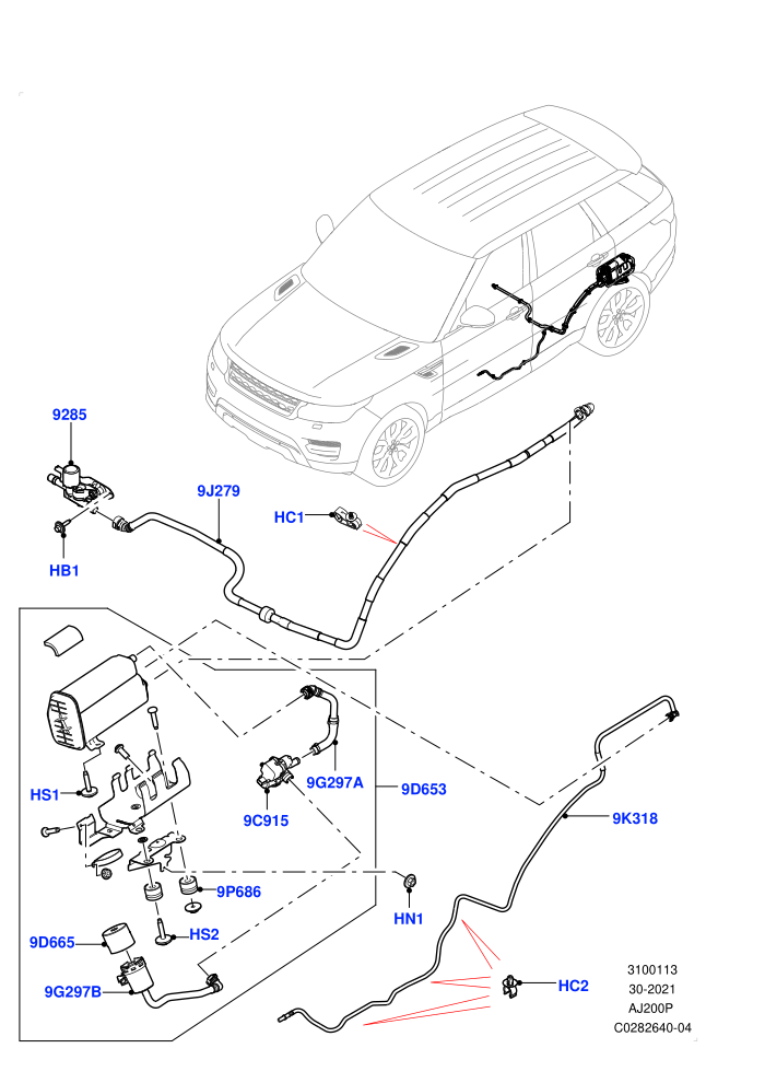 Carbon Canister (2.0L AJ200P Hi PHEV)((V)FROMJA000001)
