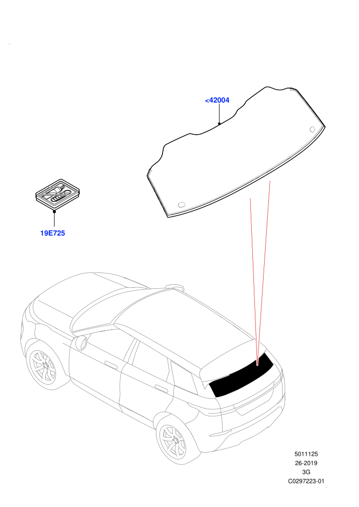 Back Window Glass (Changsu (China))