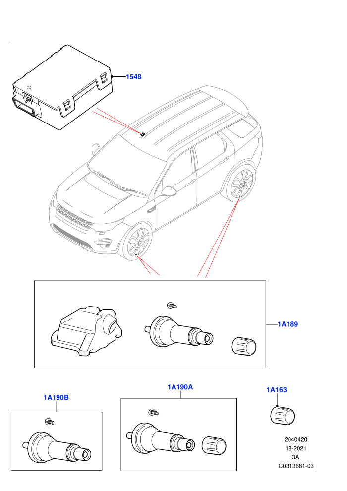 Tyre Pressure Monitor System (Halewood (UK),With Tyre Pressure Sensors)((V)FROMMH887586)