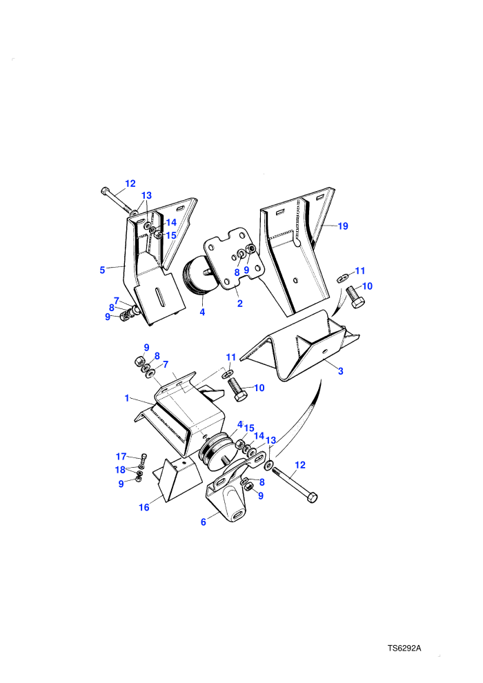 Mounting Brackets (V8 Petrol)
