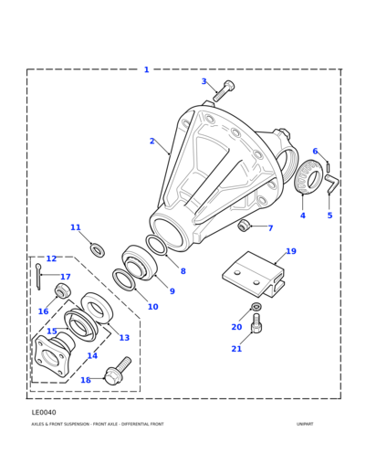 FTC3272 - Land Rover Differential assembly differential