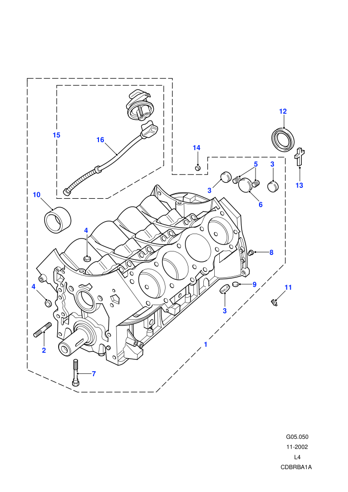 Cylinder Block (V8 EFI Petrol)