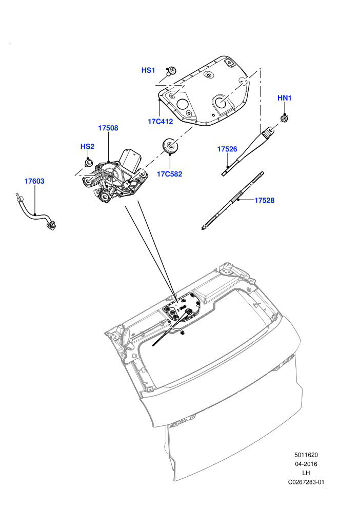 Rear Window Wiper And Washer (Itatiaia (Brazil))((V)FROMGT000001)