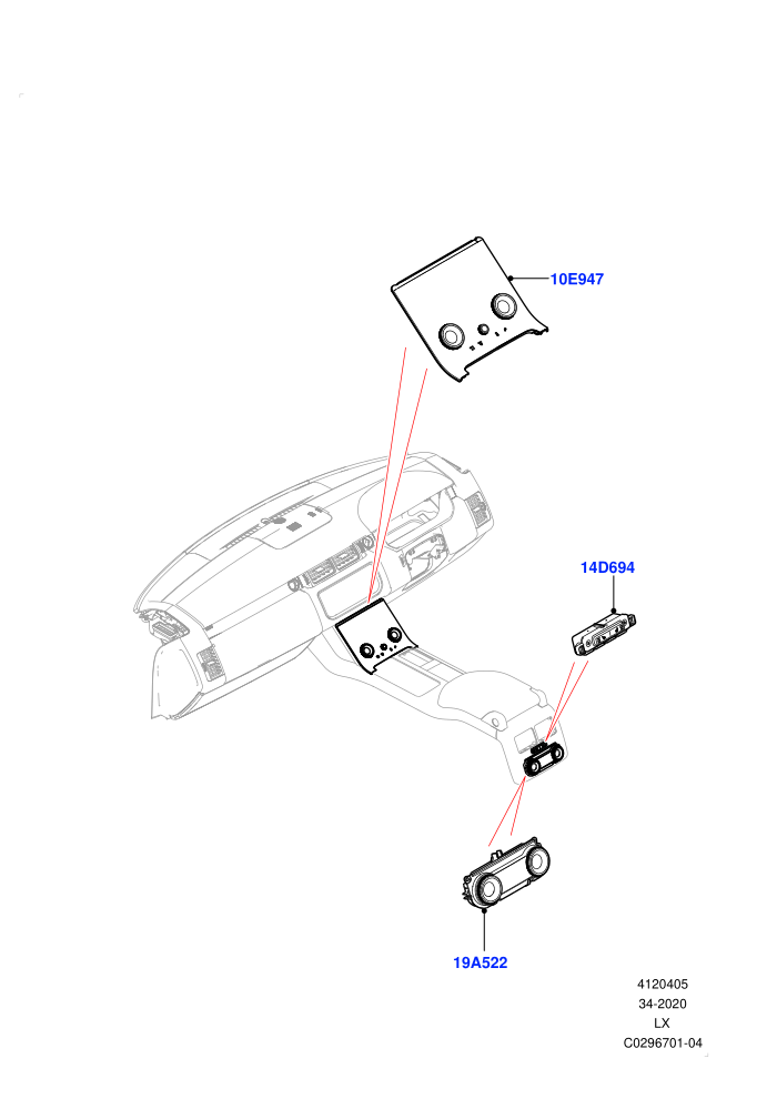 Heater & Air Conditioning Controls ((V)FROMJA000001)