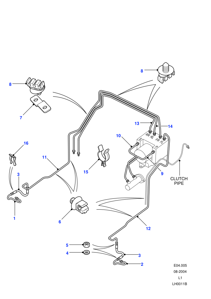 Front Brakes (110,4 Wheel Anti-Lock Braking System,90 Wheelbase,LHD)