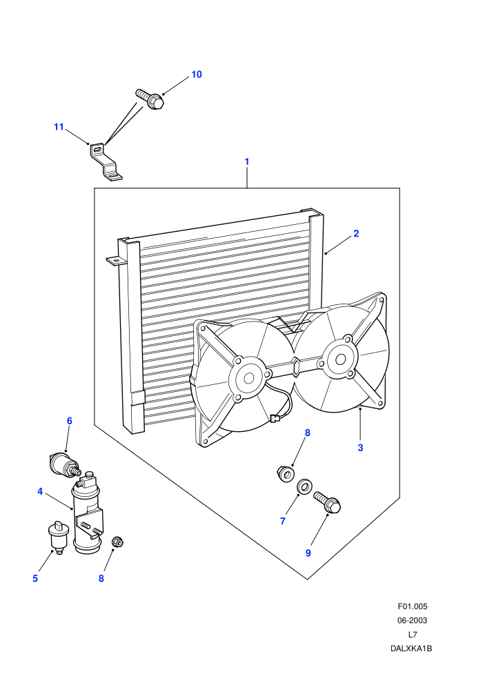 Condenser & Principal Components (With Air Conditioning)