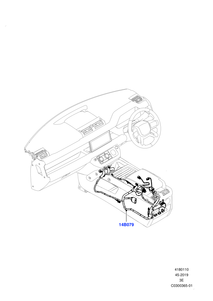 Electrical Wiring - Engine And Dash (Console)((V)TON2999999)
