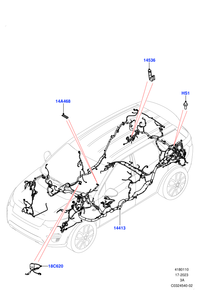 Electrical Wiring - Engine And Dash (Itatiaia (Brazil))(Mega Harness)((V)FROMLT000001)