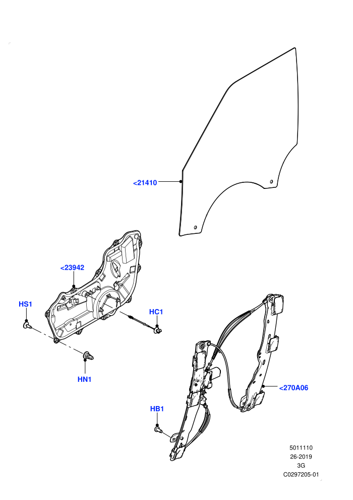 Front Door Glass & Window Controls (Changsu (China))