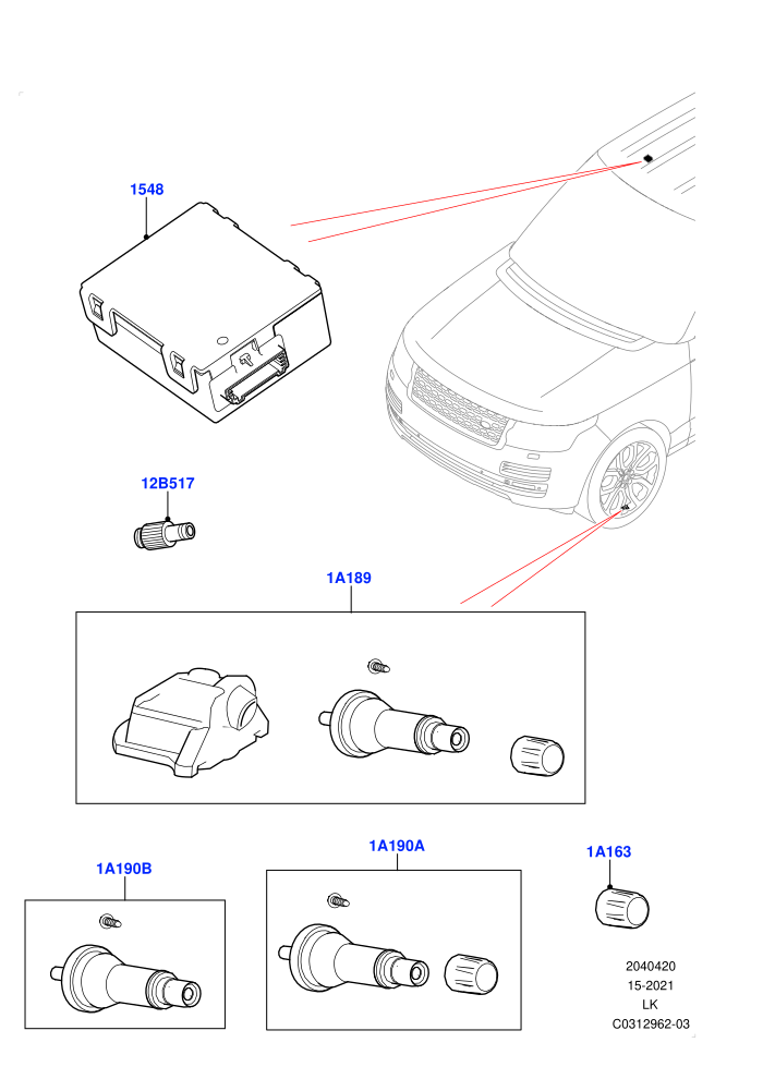 Tyre Pressure Monitor System (Less Version Package,Limited Package,Version - Core,Version - LE,With Tyre Pressure Sensors)((V)FROMMA442333)
