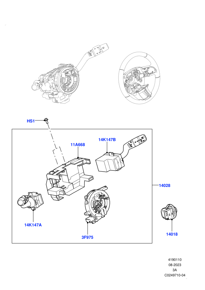 Switches (Halewood (UK))(Steering Column)
