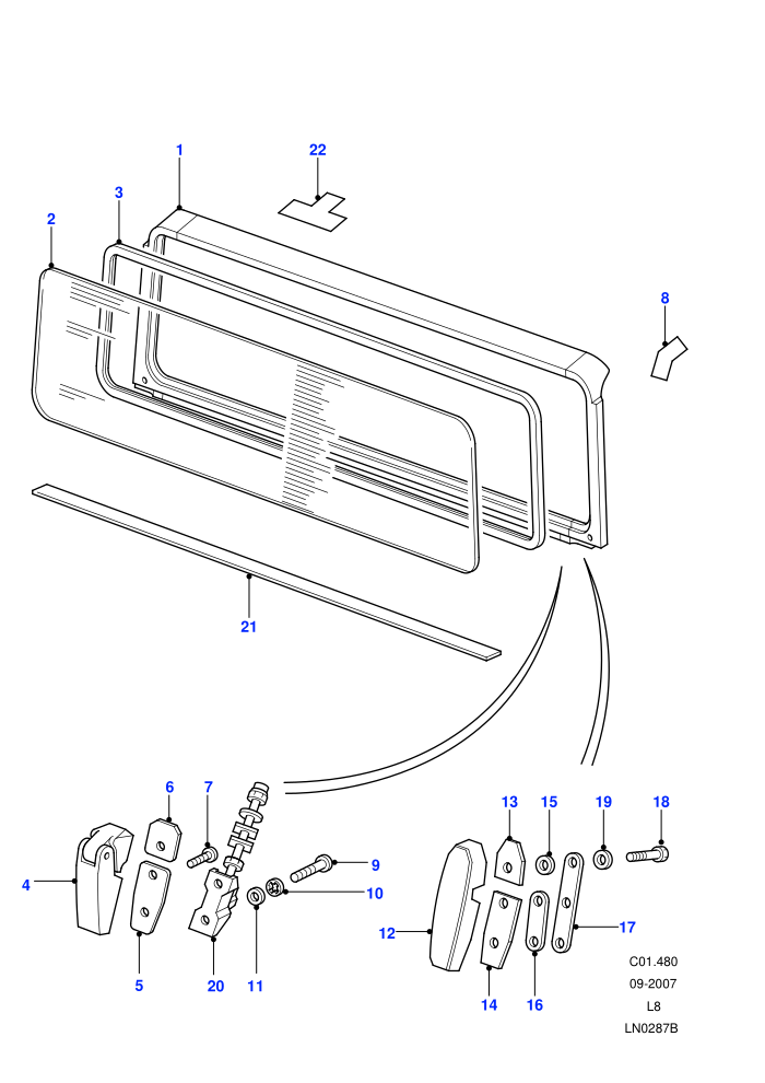 Windscreen ((V)FROM7A000001)
