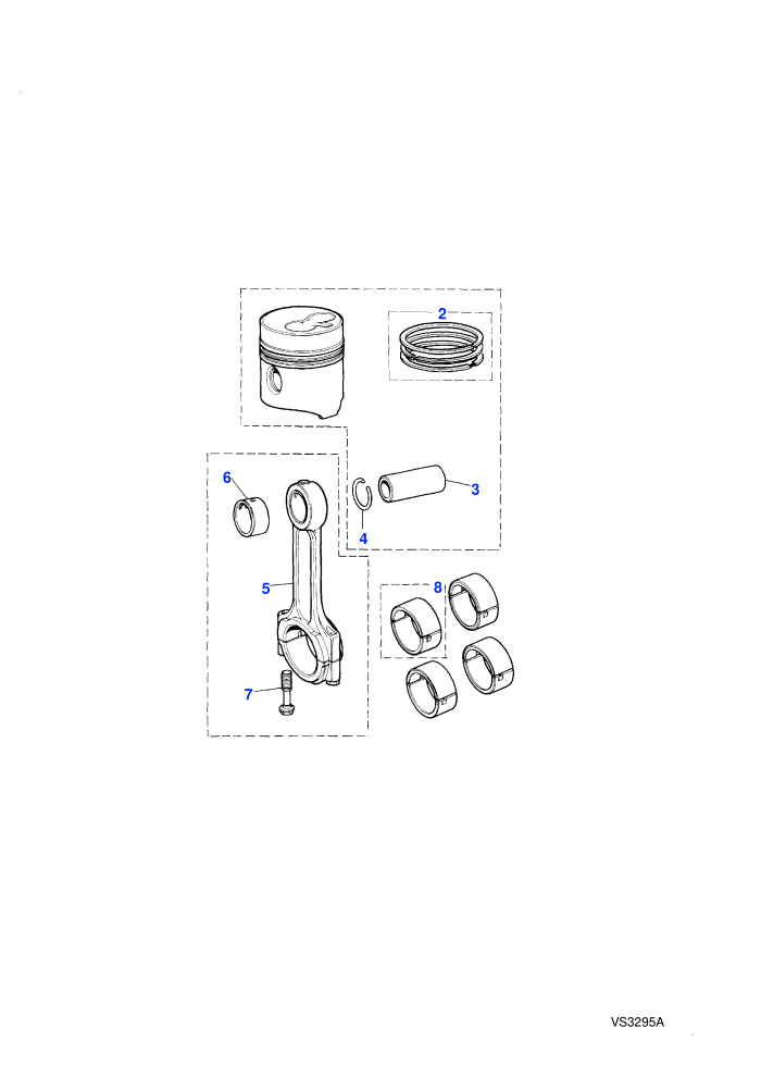 Piston & Rings (2.4L 4 Cyl VM Turbo Diesel)
