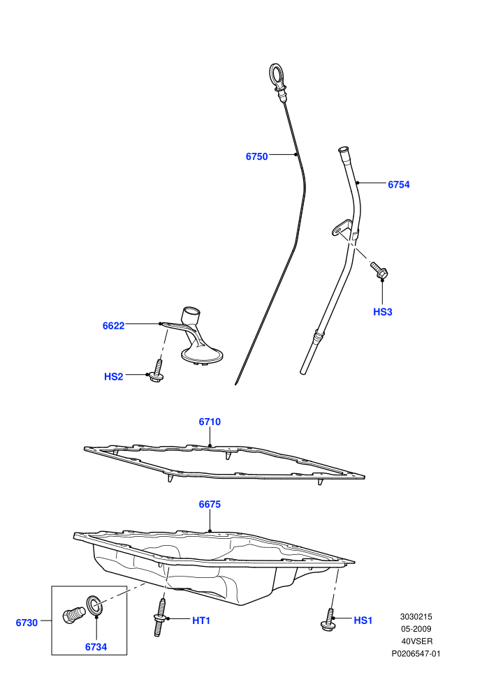 Oil Pan/Oil Level Indicator (Cologne V6 4.0 EFI (SOHC))((V)FROMAA000001)