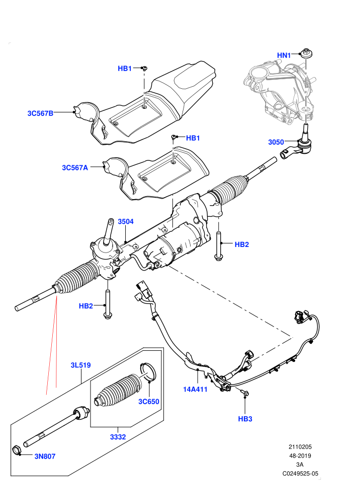 Steering Gear (Halewood (UK),LHD)((V)TOKH999999)