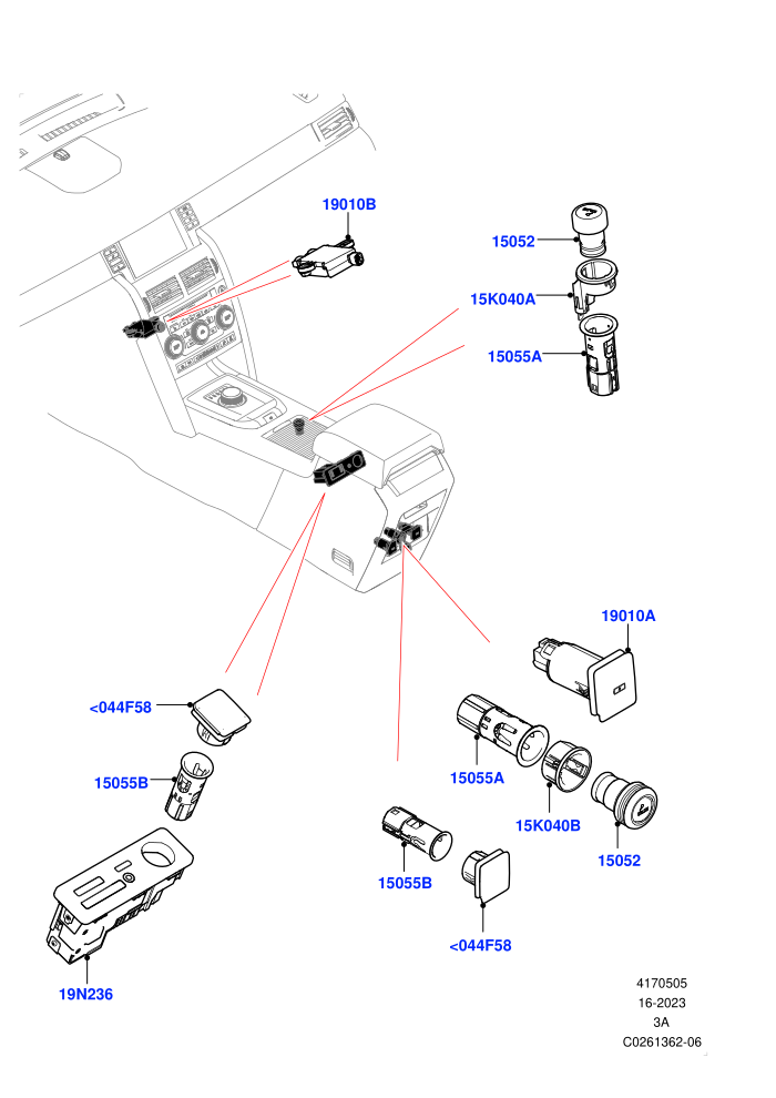 Instrument Panel Related Parts (Changsu (China))((V)TOKG446856 (V)FROMFG000001)