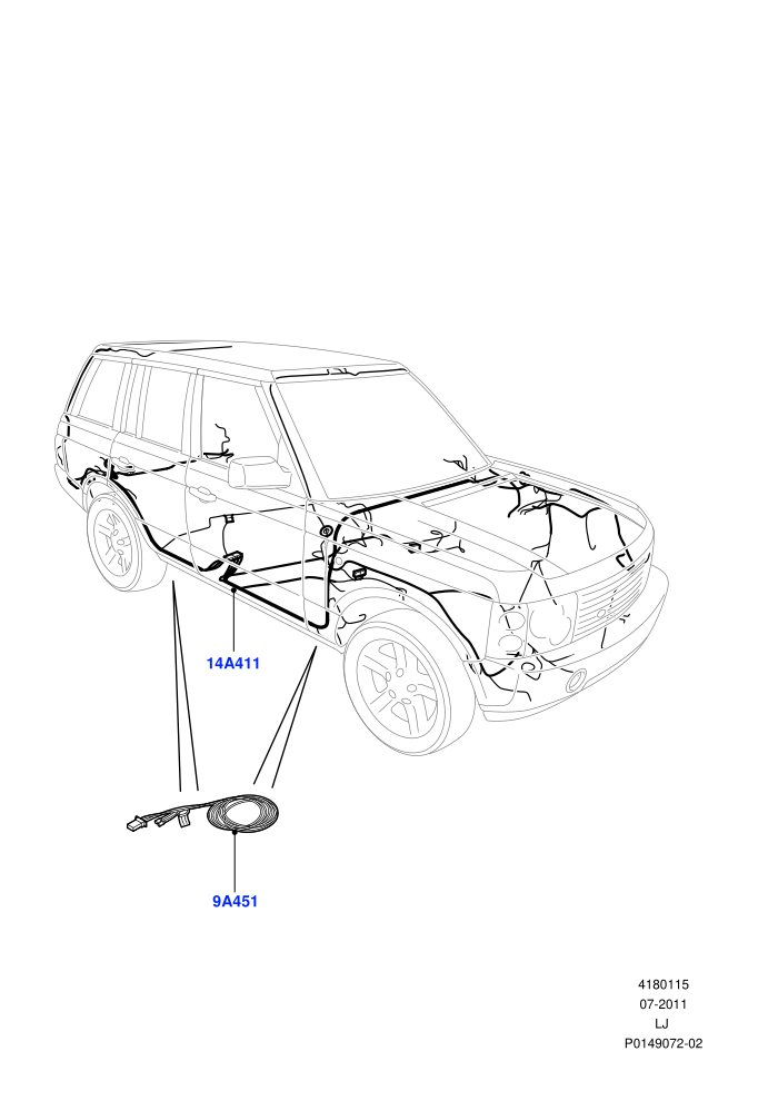 Electrical Wiring - Body And Rear (Main Harness)((V)TO7A999999)