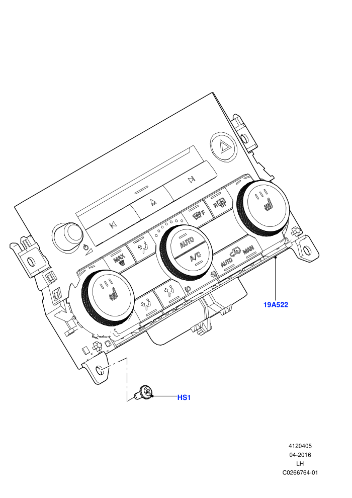Heater & Air Conditioning Controls (Itatiaia (Brazil))((V)FROMGT000001)