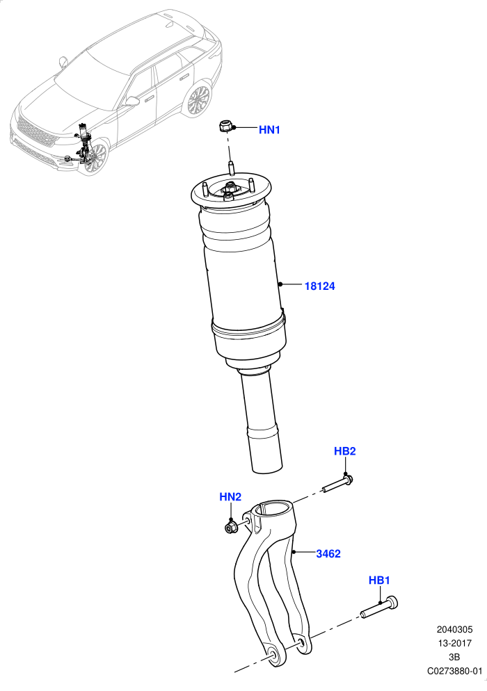 Front Suspension Struts And Springs (With Four Corner Air Suspension,With Performance Suspension)
