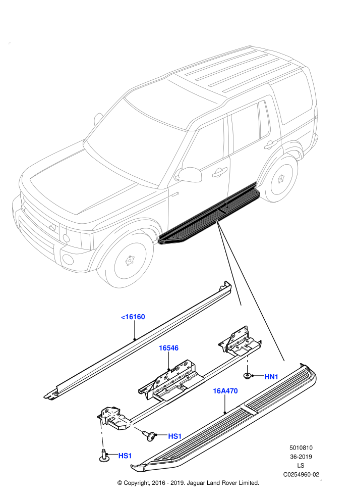 Body Mouldings (With Side Auxiliary Step W/O Lights)((V)FROMFA000001)