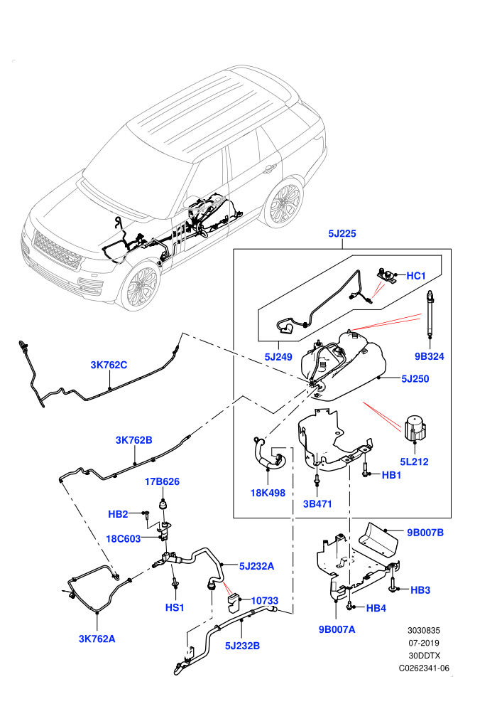 Exhaust Fluid Injection System (3.0 V6 Diesel,With Diesel Exh Fluid Emission Tank)(Tank and Lines)((V)FROMGA000001)