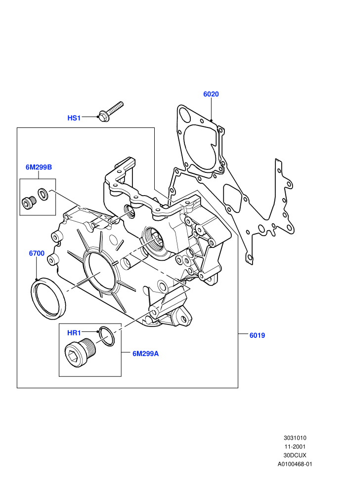 Timing Gear Covers (M57 D30 3.0 Diesel)