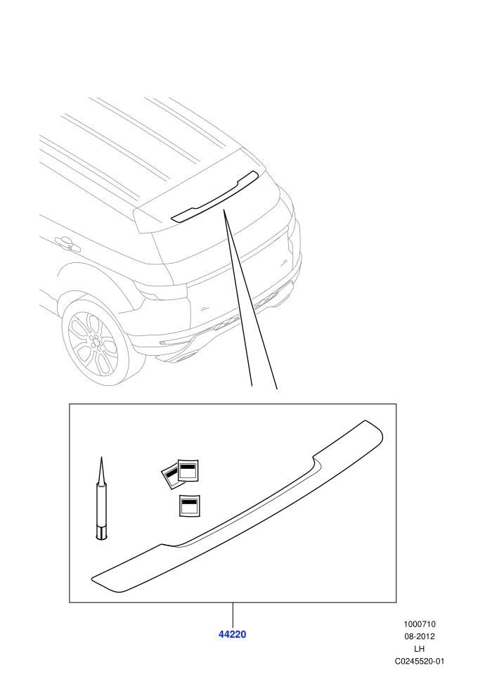 Exterior Body Styling Items (Halewood (UK),Itatiaia (Brazil))(Spoiler)((V)FROMDH000001)