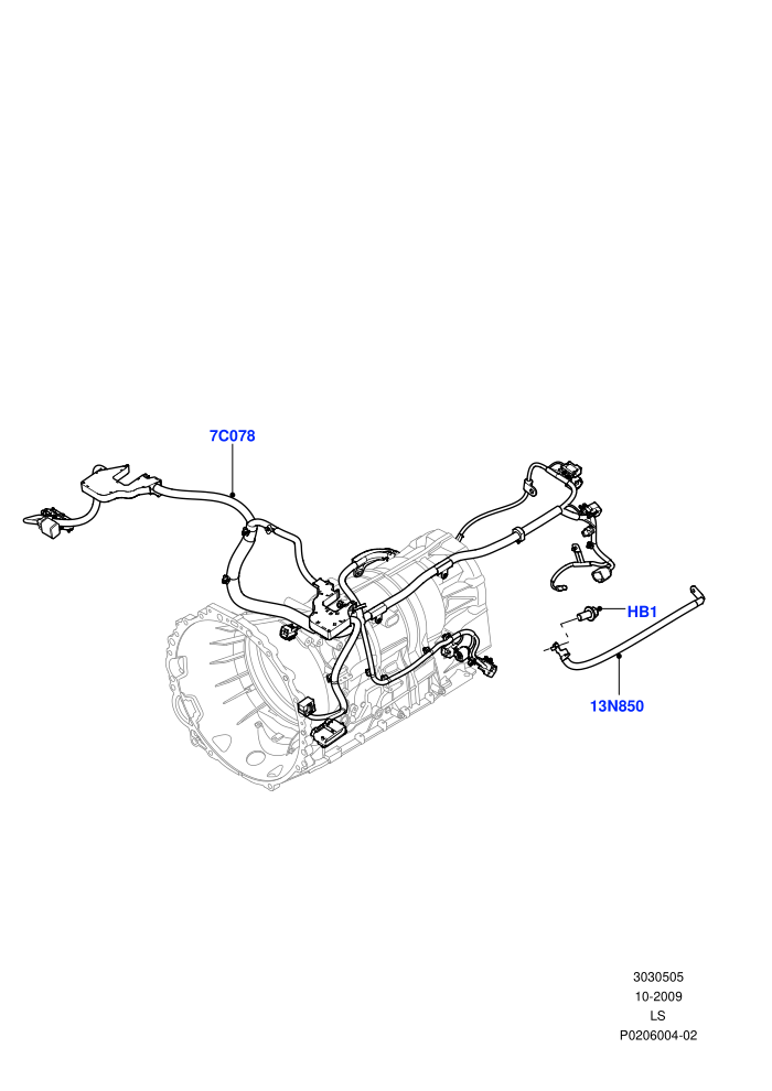 Electrical Wiring - Engine And Dash (Case Assy / Transmission)((V)FROMAA000001)