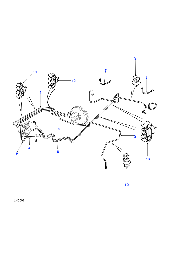 Brake Pipes (Less Anti-Lock Braking System)